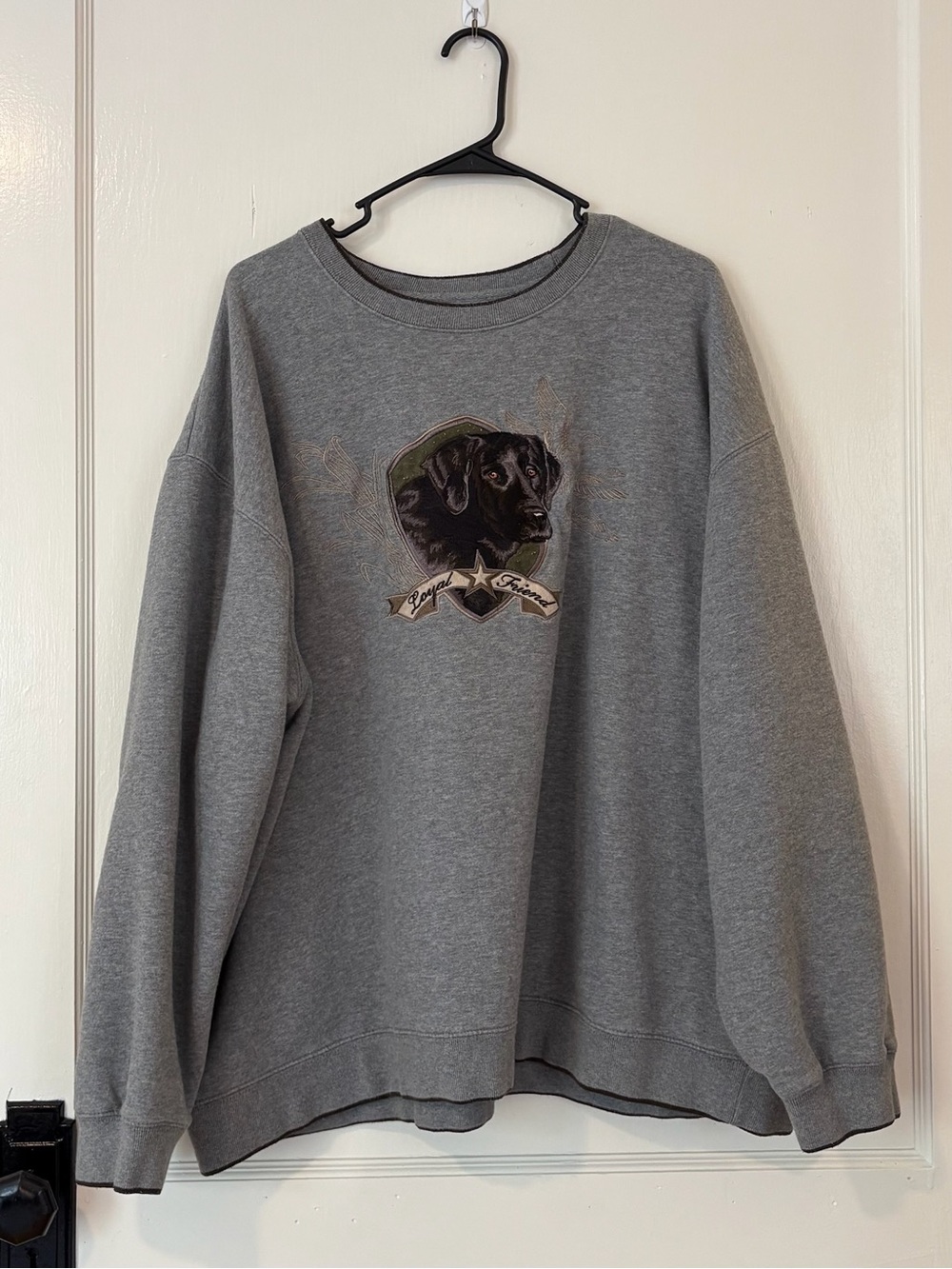 croft & barrow vintage dog crewneck